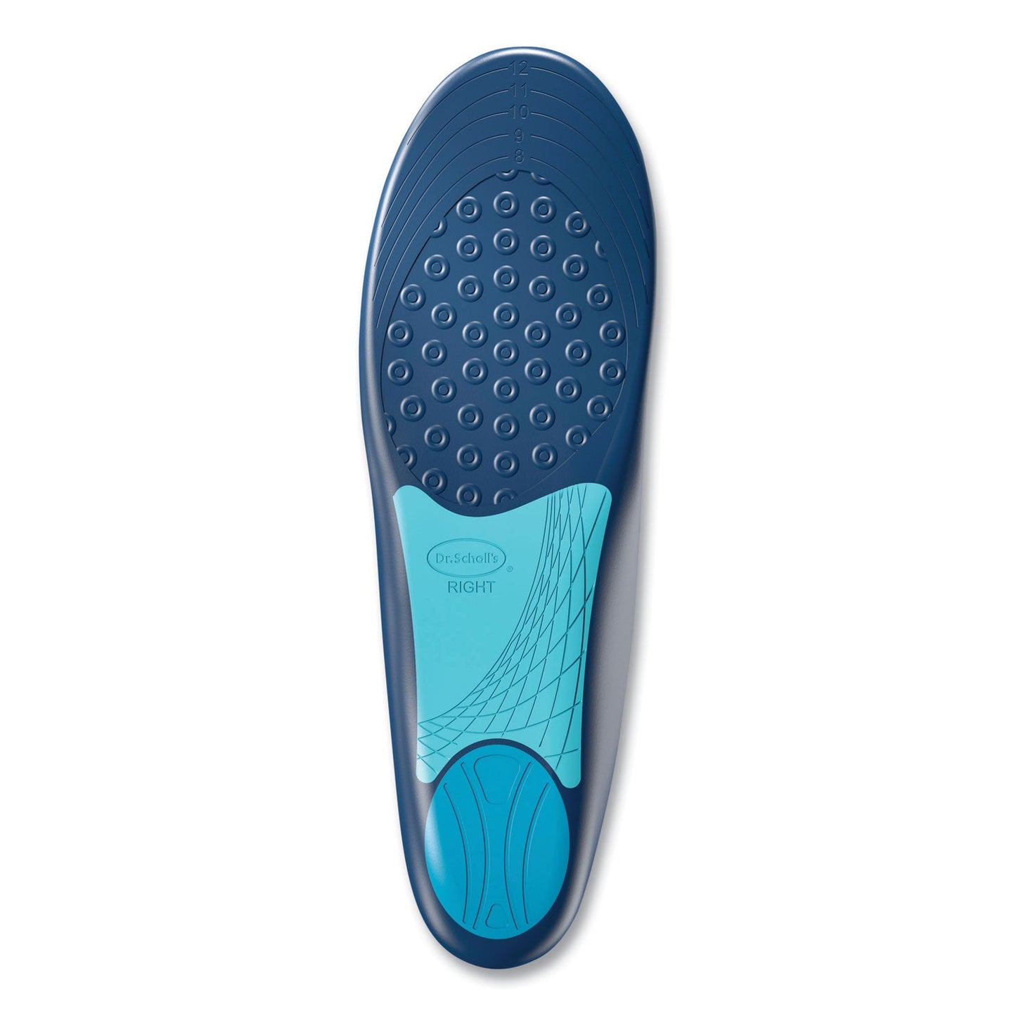 Dr. Scholl's Plantar Fasciitis All-Day Pain Relief Orthotics for Men, Men Size 8 to 13, Blue (DSC59037)