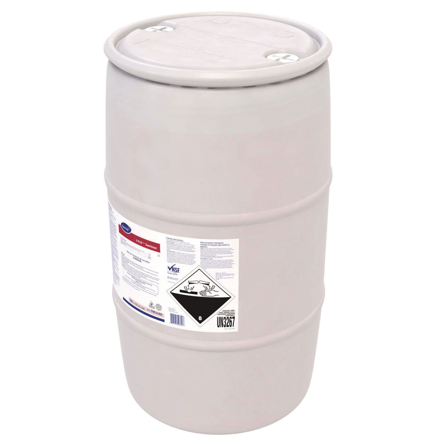 Diversey J-512TM/MC Sanitizer, Quaternary Scent, 55 gal Drum (DVO5963480)