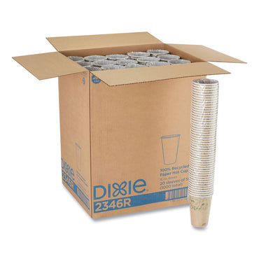 Dixie EcoSmart Recycled Hot/Cold Cups, 16 oz, Kraft Paper, 1,000/Carton (DXE2346R)
