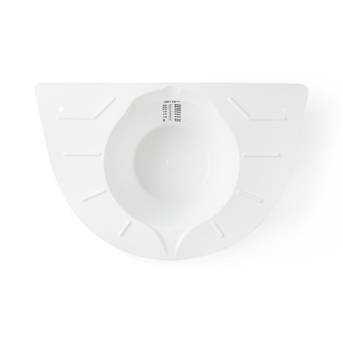 Standard Specimen Collector Pan for Urine and Stool, White with Black ...