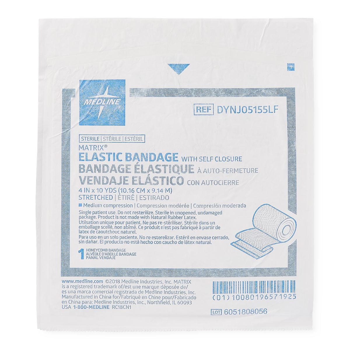Matrix Wrapping Sterile Matrix Wrap Elastic Bandage with Self-Closure, 4