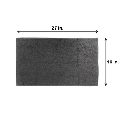 Hospeco® Cotton Jr. Salon Towel 16x27 Charcoal, 12/Pack (BBJ-1627-2.5CHA)