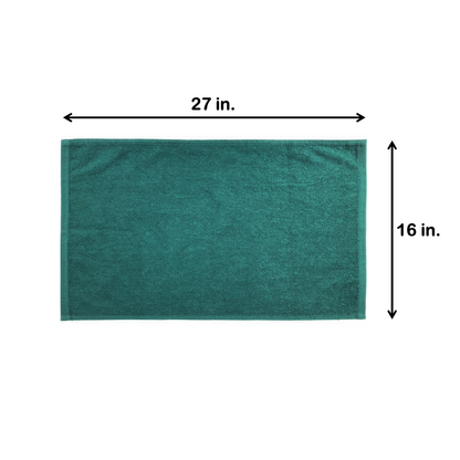 Hospeco® Cotton Jr. Salon Towel 16x27 Hunter Green, 180/Case (HOSBBJ-1627-2-5HUN-CS)
