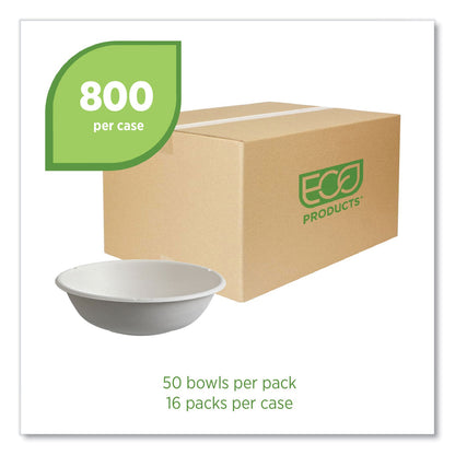 Eco-Products Vanguard Renewable and Compostable Sugarcane Bowls, 16 oz, White, 800/Carton (ECOEPBL16CNFA)