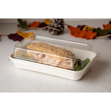 Eco-Products WorldView 100% Recycled Content Lid, 7 x 1.75, Clear, Plastic, 200/Carton (ECOEPSCRC107LIR)