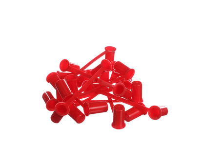 Edhard F2265-Bag Spout Closure, Red, 12Pk (EDHF2265-BAG)