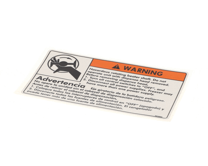Electrofreeze Hc165025 Decal-Beater Warning (EFHC165025)