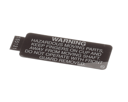 Electrofreeze Hc165131 Decal-Front Guard Warning (EFHC165131)
