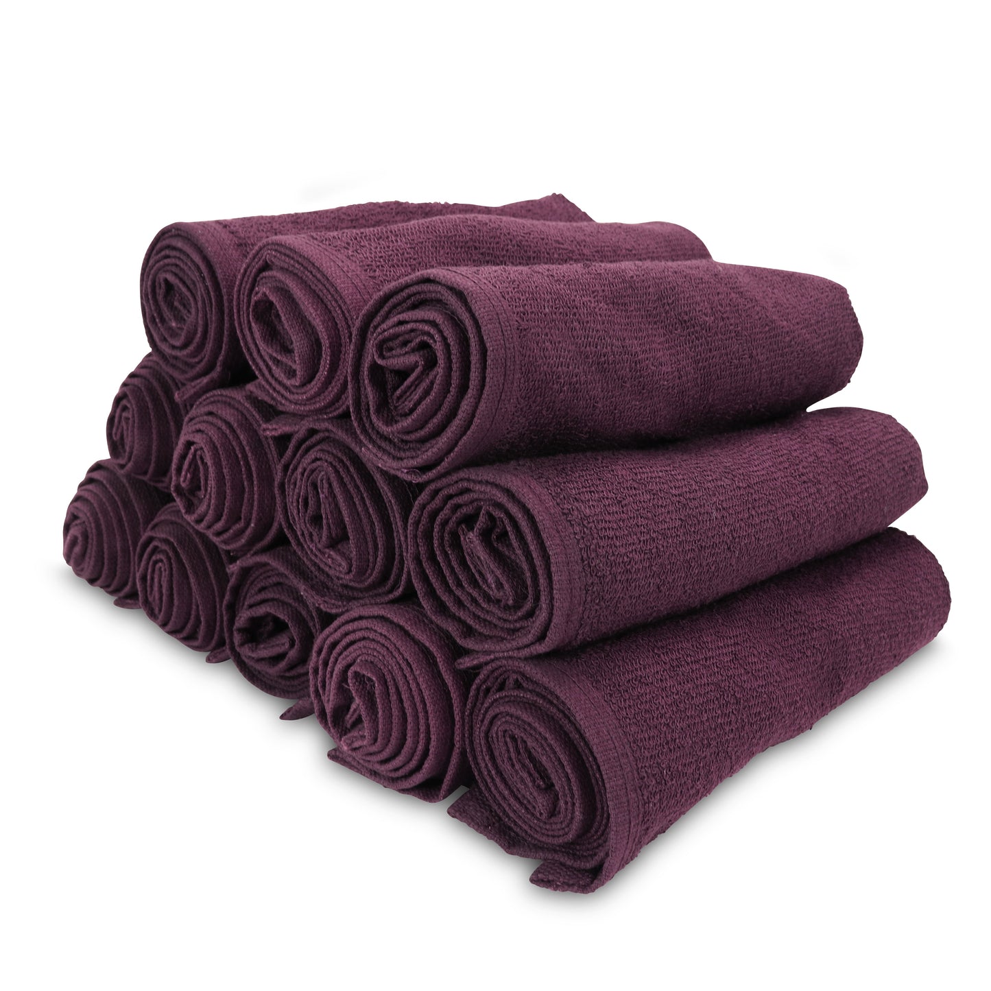 Hospeco® Cotton Salon Towel 16x28 Eggplant, 12/Pack (BB-1628-3EGP)