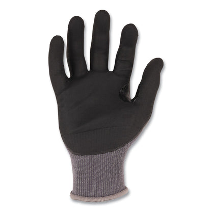 Ergodyne ProFlex 7043 ANSI A4 Nitrile Coated CR Gloves, Gray, Small, 1 Pair (EGO10522)