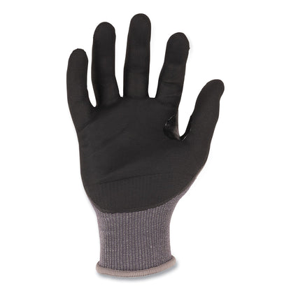 Ergodyne ProFlex 7043 ANSI A4 Nitrile Coated CR Gloves, Gray, Large, 1 Pair (EGO10524)