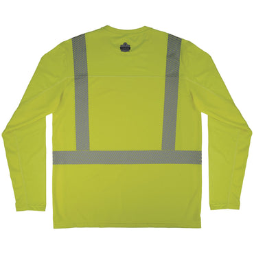 Ergodyne Chill-Its 6688 Type R Class 2 Cooling Hi-Vis Sun Shirt with UV Protection, S, Lime (EGO12136)