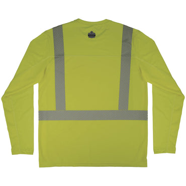Ergodyne Chill-Its 6688 Type R Class 2 Cooling Hi-Vis Sun Shirt with UV Protection, M, Lime (EGO12137)