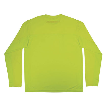 Ergodyne Chill-Its 6689 Cooling Long Sleeve Sun Shirt with UV Protection, 2X-Large, Lime (EGO12146)
