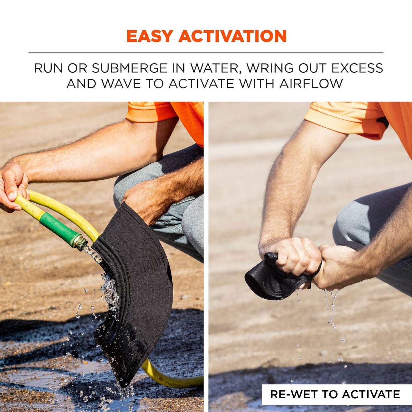 Ergodyne Chill-Its 8939 Cooling Bucket Hat, Polyester/Spandex, One Size Fits Most, Navy (EGO12665)