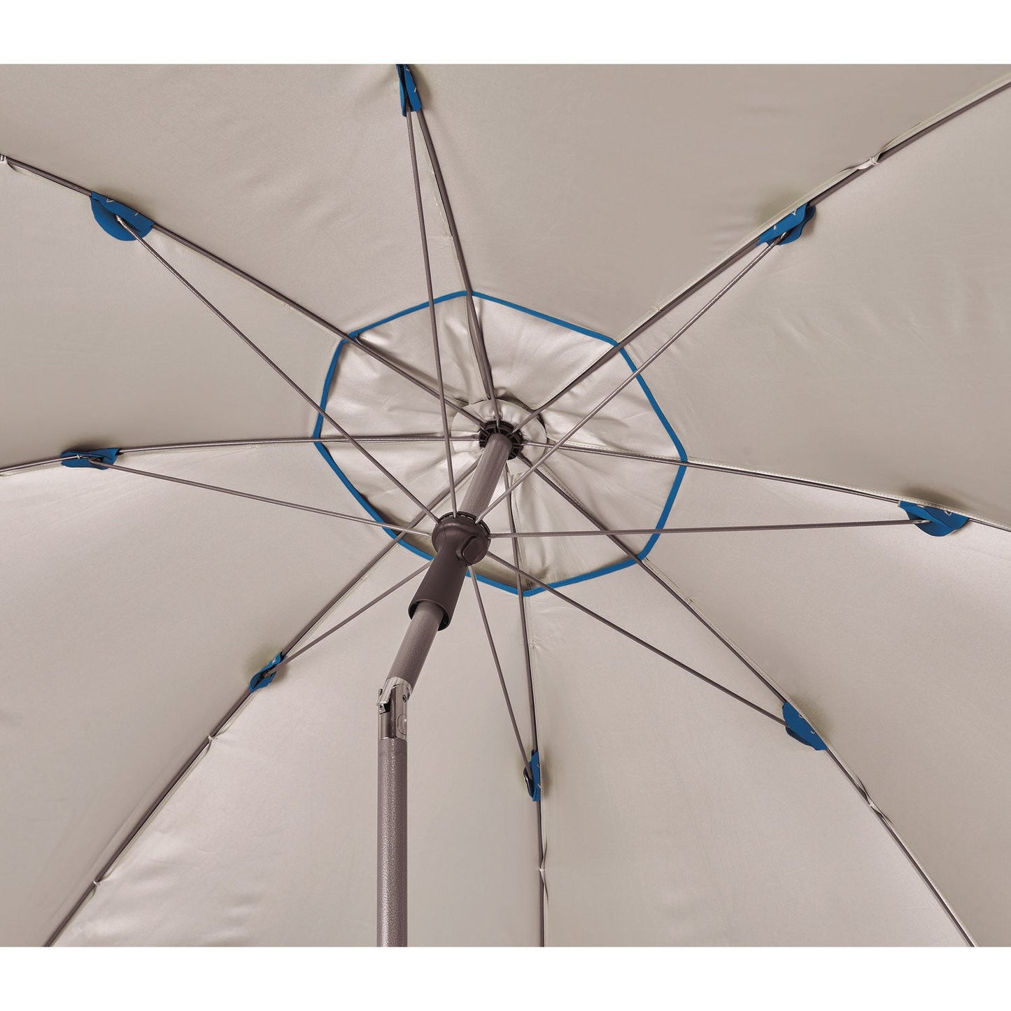 Ergodyne Shax 6100 Lightweight Work Umbrella, 90" Span, 92" Long, Blue Canopy (EGO12964)