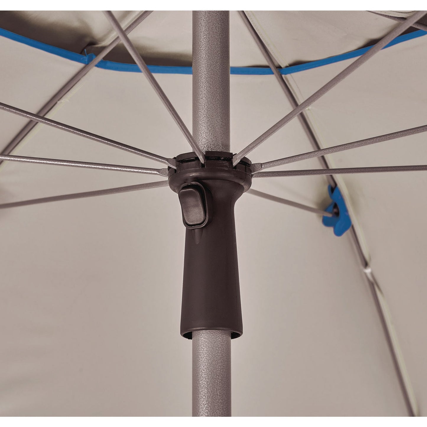 Ergodyne Shax 6100 Lightweight Work Umbrella, 90" Span, 92" Long, Blue Canopy (EGO12964)