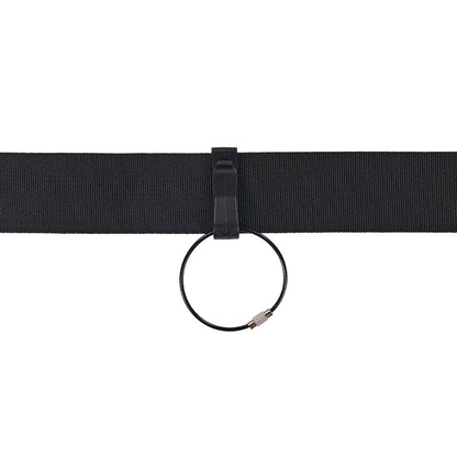 Ergodyne Arsenal 5719 Wire Cable Key Ring, 1.88" dia, Iron, Black, 10/Pack (EGO13722)