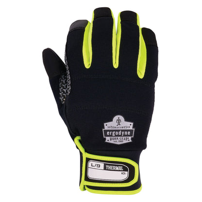 Ergodyne ProFlex 850 Insulated Freezer Gloves, Black, Medium, Pair (EGO18153)