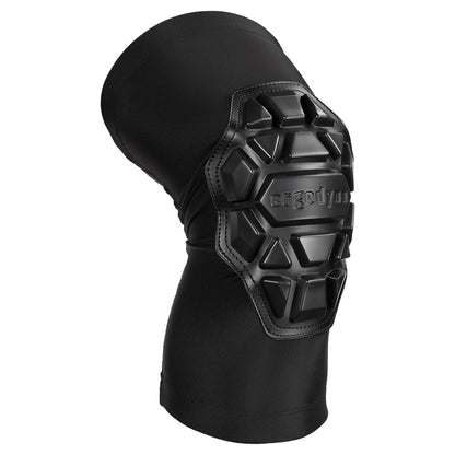 Ergodyne ProFlex 550 Padded Knee Sleeves with 3-Layer Foam Cap, Slip-On, X-Large+, Black, Pair (EGO18553)