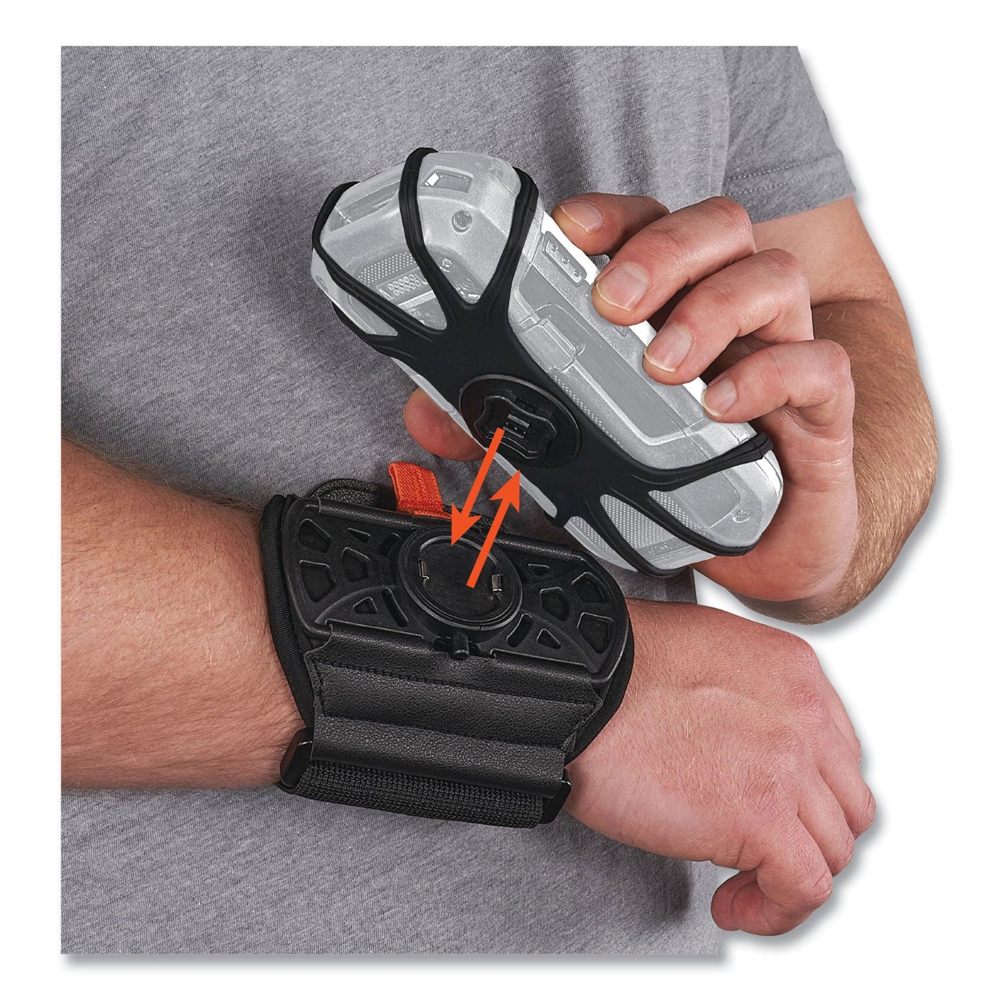 Ergodyne Squids 5545 Arm and Wrist Scanner Mount, Small, 7 x 8.5 x 1.5, Elastic, Black (EGO19143)