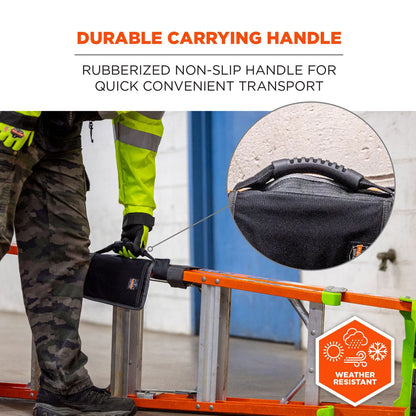Ergodyne Arsenal 5301 Ladder Carrying Handle, Supports Up to 100 lb, 2 x 9 x 11, Black (EGO19197)