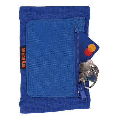 Ergodyne Squids 3388 Wrist ID/Badge Holder, Vertical, Blue 3.5 x 5.5 Holder, 2.75 x 3.75 Insert (EGO19963)