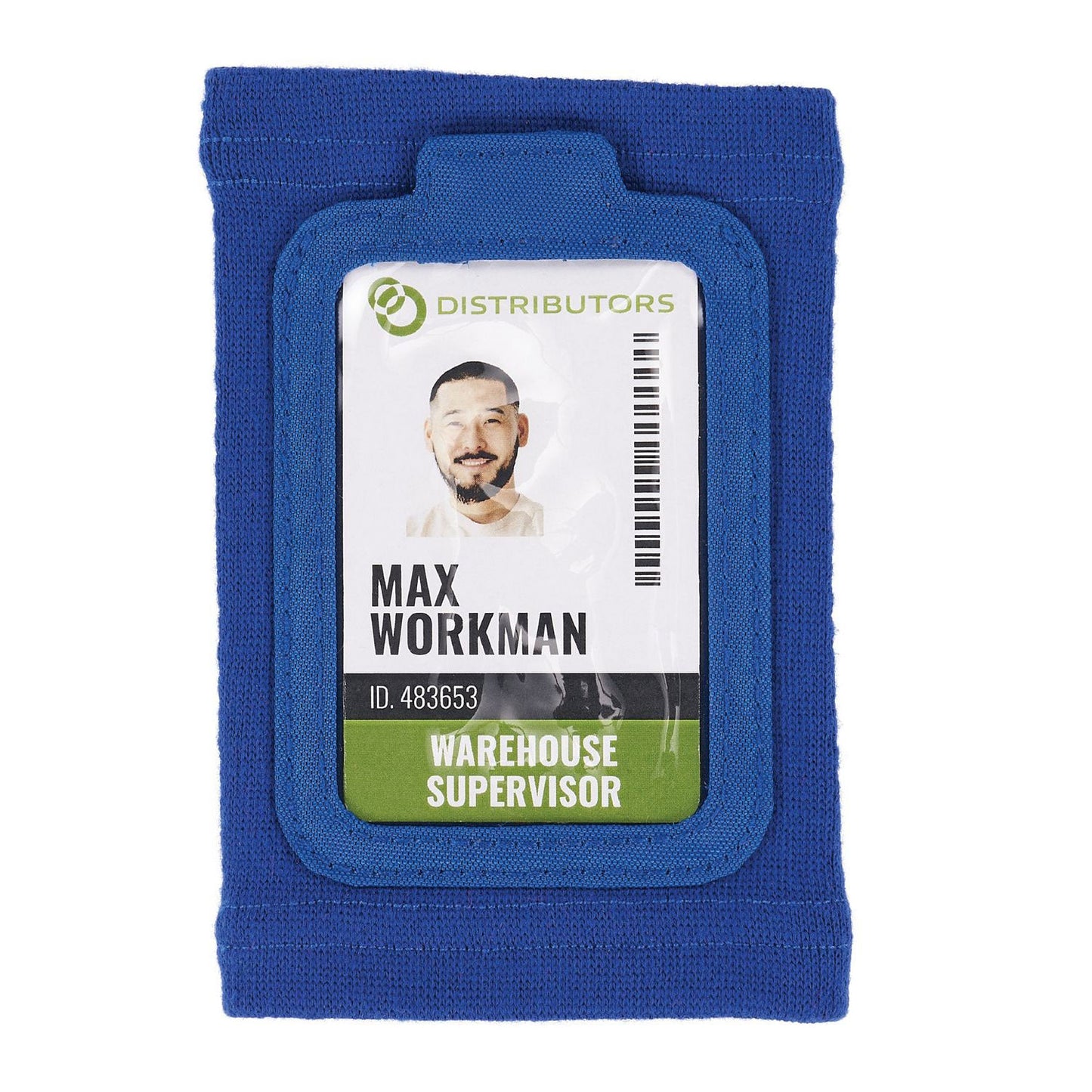 Ergodyne Squids 3388 Wrist ID/Badge Holder, Vertical, Blue 3.5 x 5.5 Holder, 2.75 x 3.75 Insert (EGO19963)