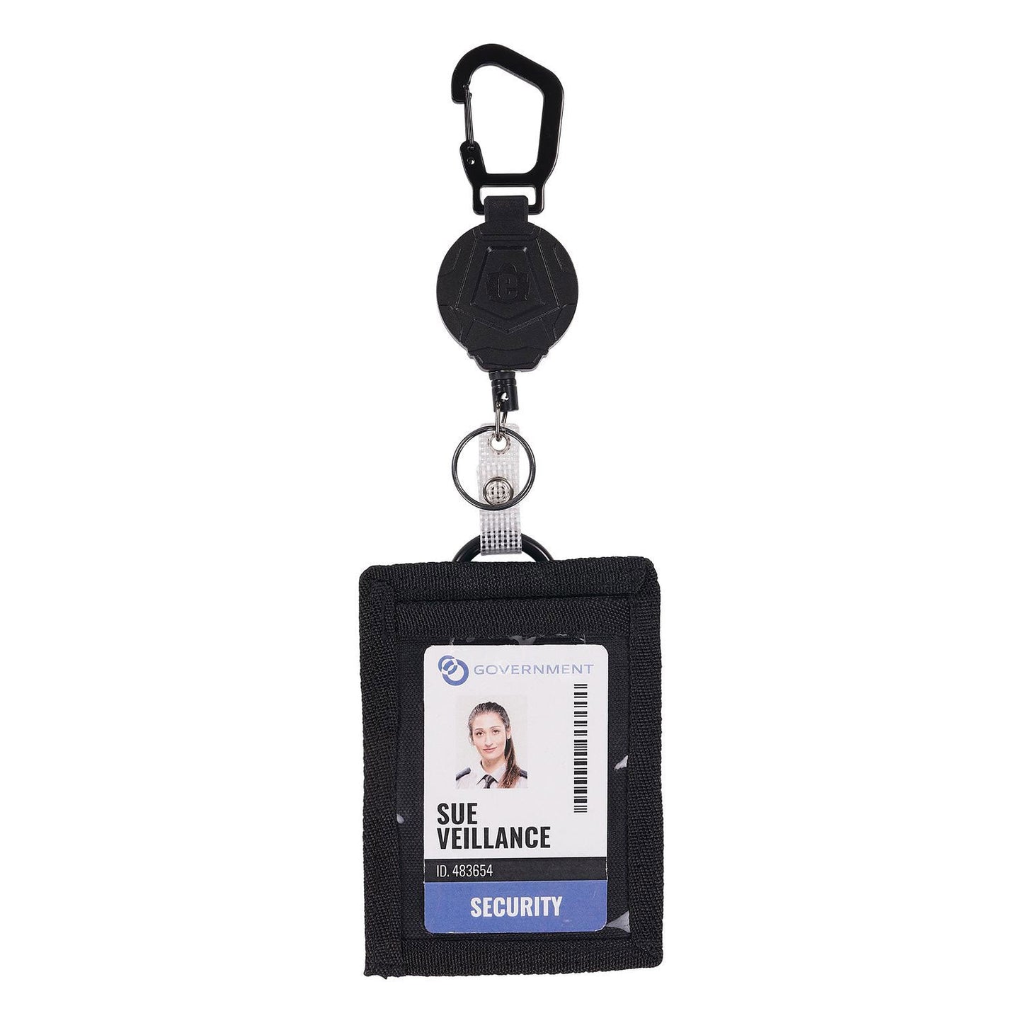 Ergodyne Squids 3391 ID/Badge Reel, Extends 32", Black (EGO19968)