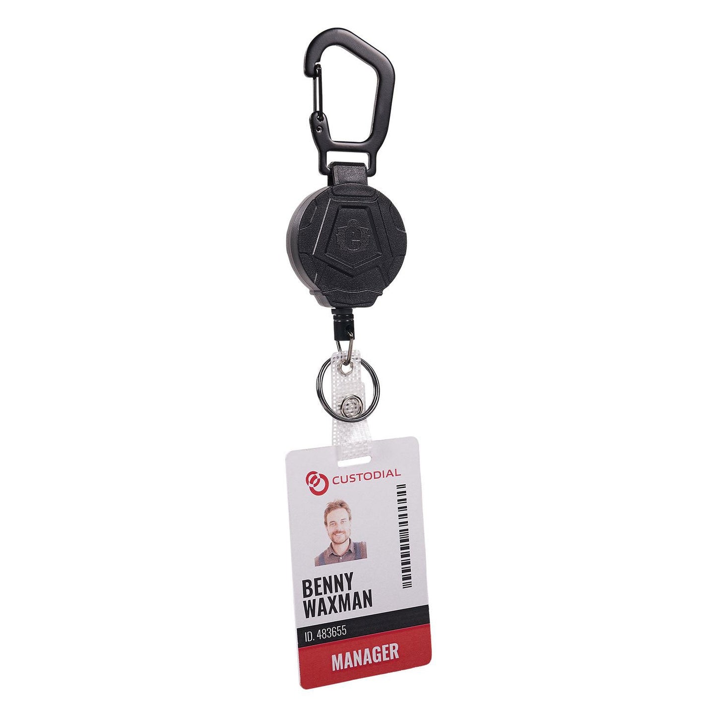 Ergodyne Squids 3391 ID/Badge Reel, Extends 32", Black (EGO19968)