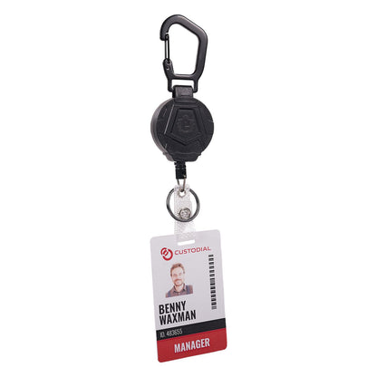 Ergodyne Squids 3391 ID/Badge Reel, Extends 32", Black (EGO19968)