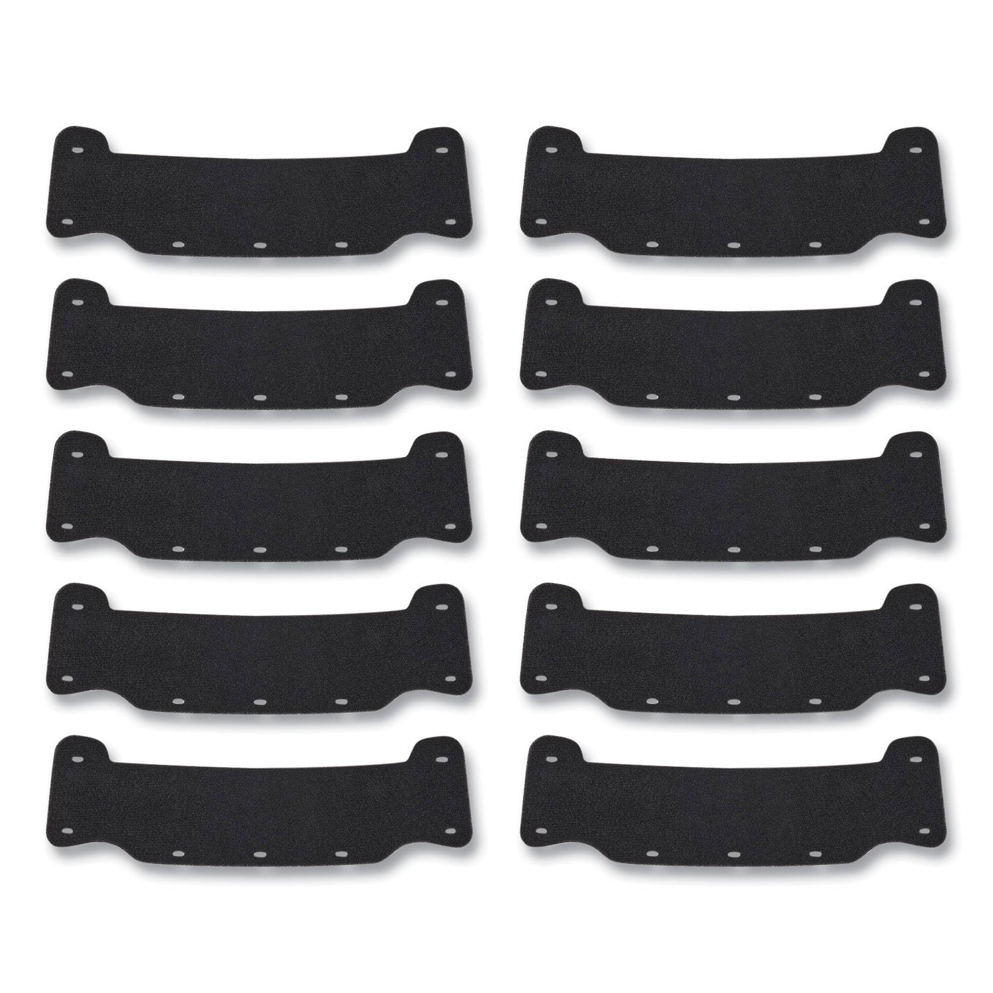 Ergodyne Skullerz 8990 Lightweight Hard Hat Sweatband Replacement, Polyester, Black, 10/Pack (EGO60234)