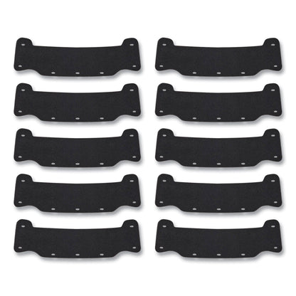 Ergodyne Skullerz 8990 Lightweight Hard Hat Sweatband Replacement, Polyester, Black, 10/Pack (EGO60234)