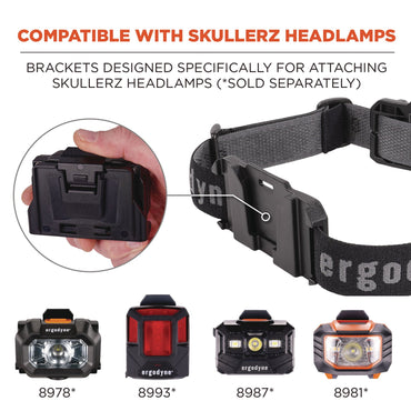 Ergodyne Skullerz 8980 Headband Light Mount with Fabric Strap (EGO60292)
