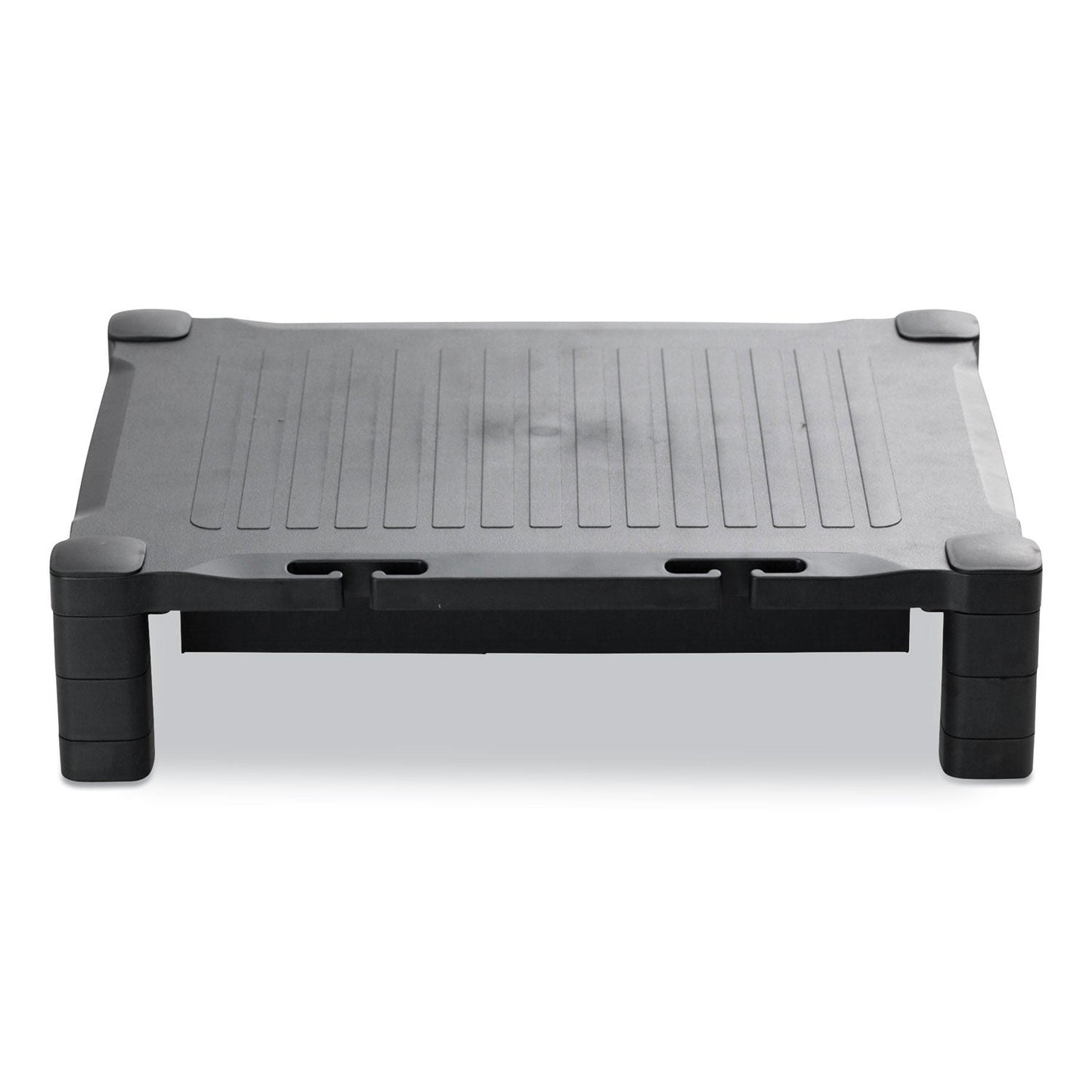 Mind Reader Monitor Stand Riser with Drawer, 17" x 13" x 3.75", Black, Supports 22 lbs (EMSDRPLMONSTBLK)