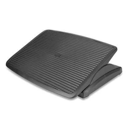Mind Reader Adjustable Height Ergonomic Footrest, 17.62w x 14d x 3.75h, Black (EMSFTLINEBLK)