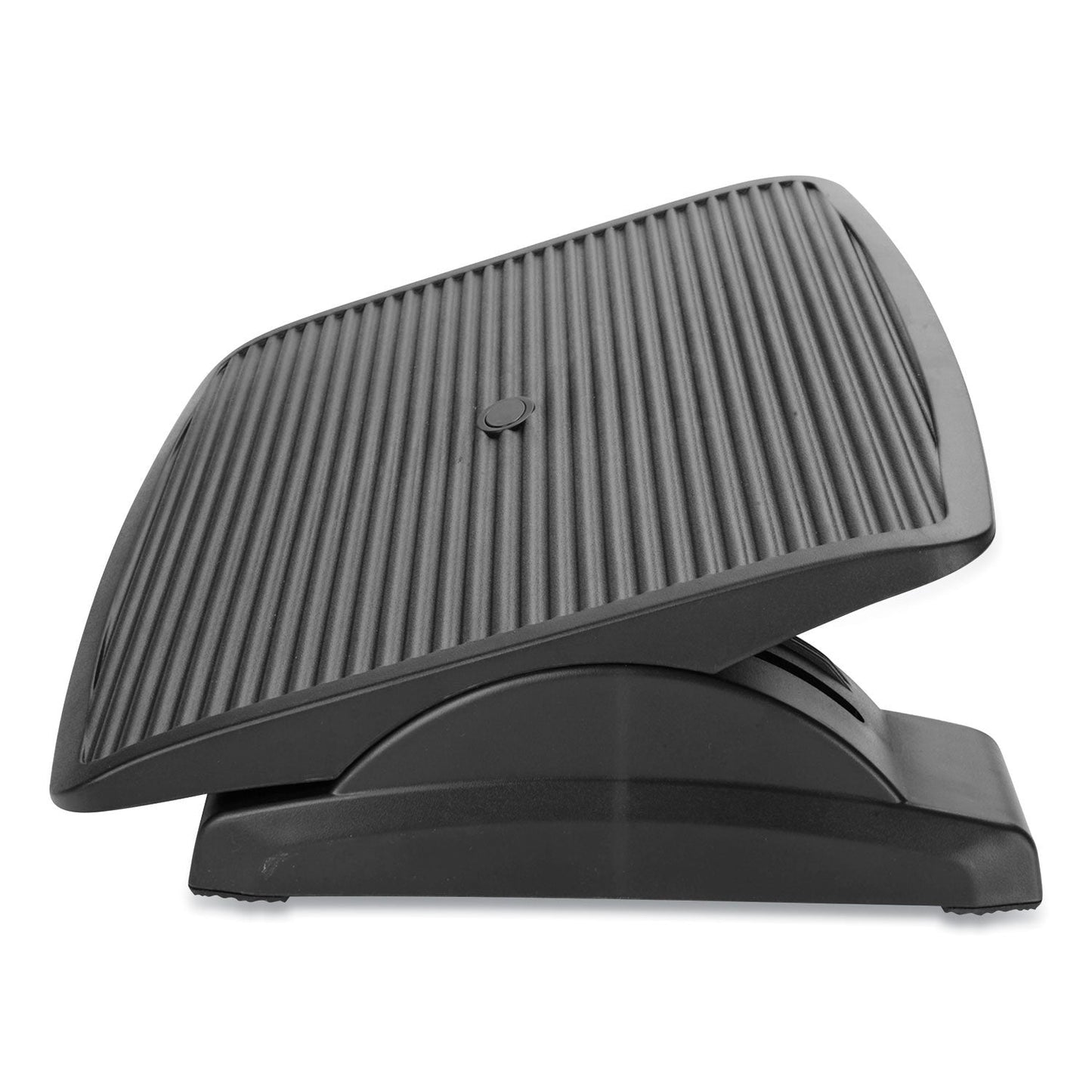 Mind Reader Adjustable Height Ergonomic Footrest, 17.62w x 14d x 3.75h, Black (EMSFTLINEBLK)