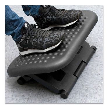 Mind Reader Comfy Footrest, 18w x 13.4d x 4.3h, Black (EMSFTRESTBLK)