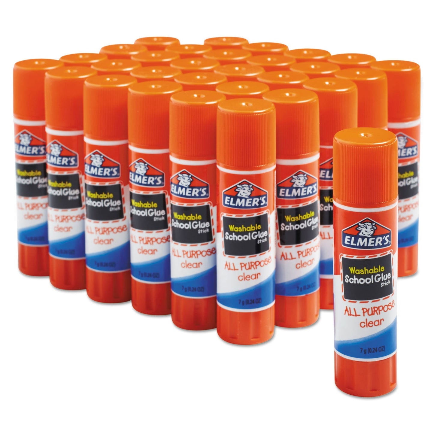 Elmer's Washable School Glue Sticks, 0.21 oz, Applies and Dries Clear, 8/Pack (EPIE5003E5004)
