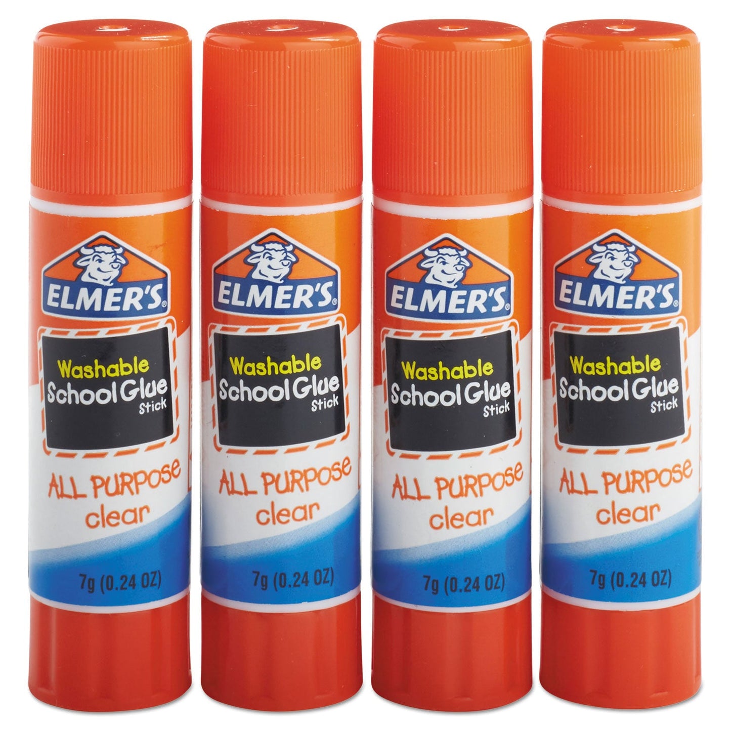 Elmer's Washable School Glue Sticks, 0.21 oz, Applies and Dries Clear, 8/Pack (EPIE5003E5004)