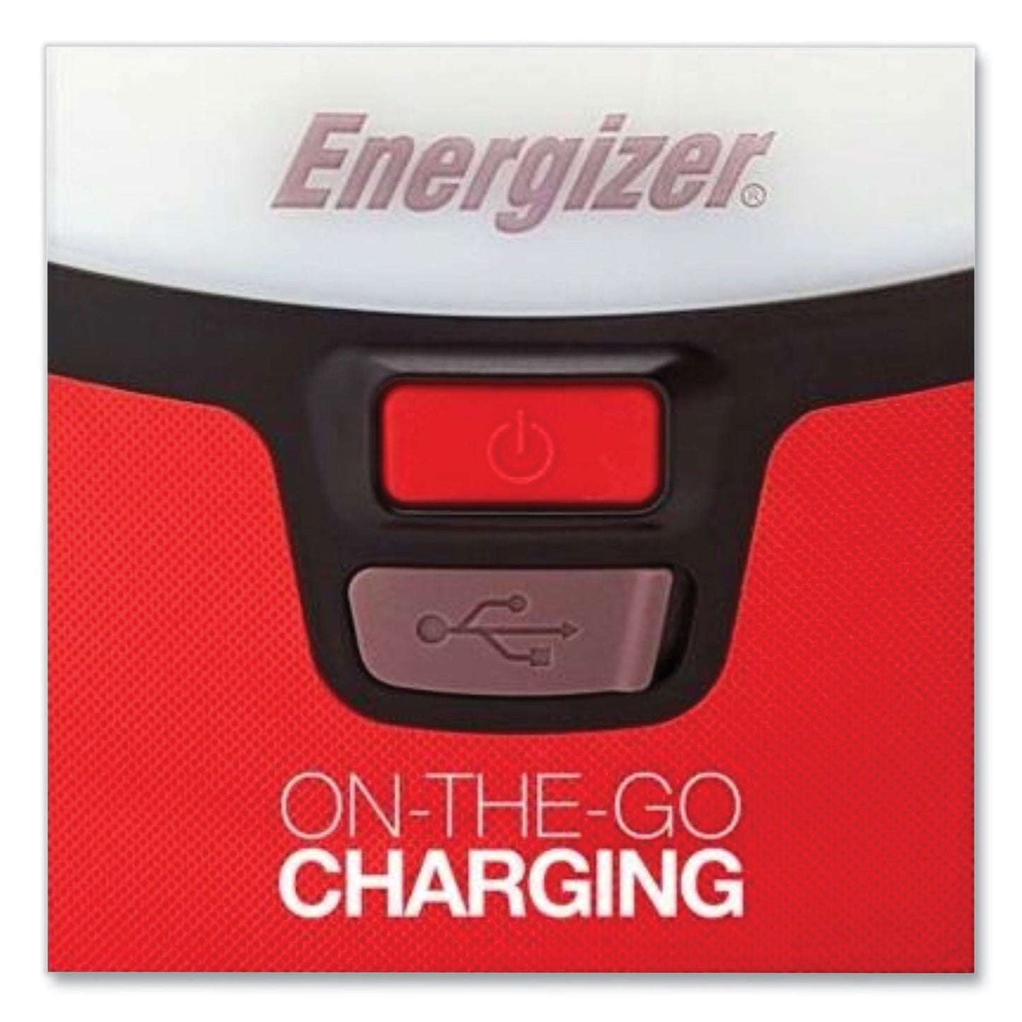 Energizer Vision LED USB Lantern, 4 D Batteries  (Sold Separately), Red/White (EVEENALU451E)