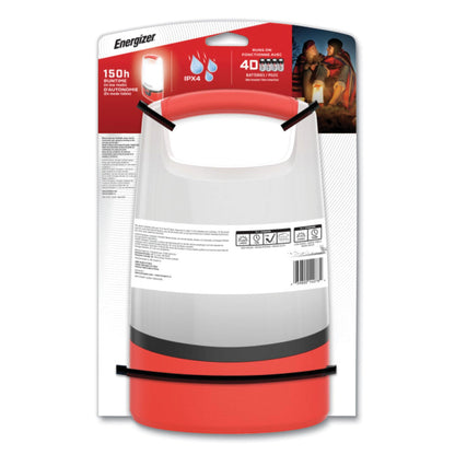 Energizer Vision LED USB Lantern, 4 D Batteries  (Sold Separately), Red/White (EVEENALU451E)