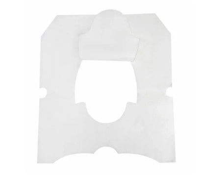 Hospeco® Evogen® Toilet Seat Covers, Half-Fold, White, 125/Pack, 24 pk/Case (HOSEVNT-3125)