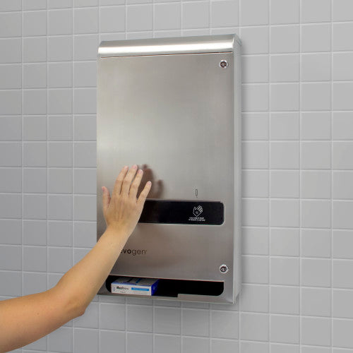 Hospeco® Evogen® No-Touch Dual Menstrual Care Product Dispenser, Stainless Steel (HOSEVNT3-SS)