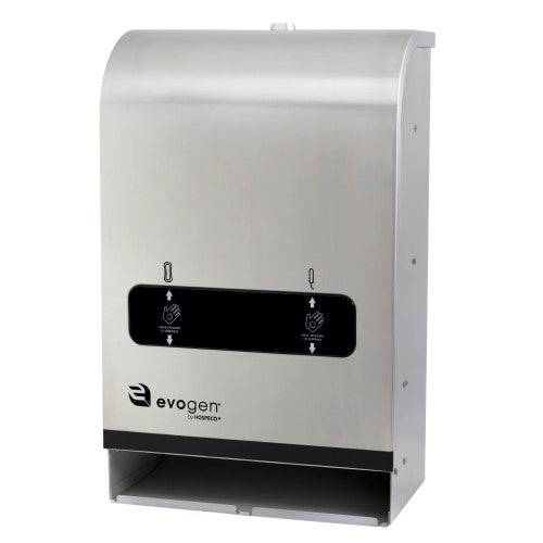 Hospeco® Evogen® Mini No-Touch Dual Menstrual Care Product Dispenser, Stainless Steel (HOSEVNT4-SS)