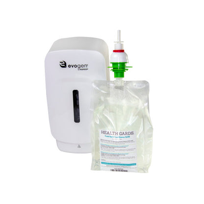 Hospeco® Evogen® No-Touch Toilet Seat Cleaner Dispenser, 8 Each/Case, White (HOSEVNT5-FDIS)