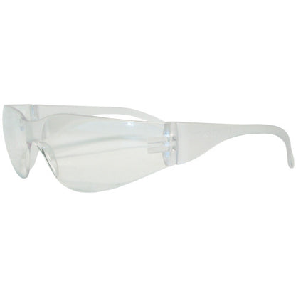 Safety Zone® Comfort Eyewear Safety Glasses, Clear Lens, Frost Frame, Box of 12 (SZNEW-V100C)