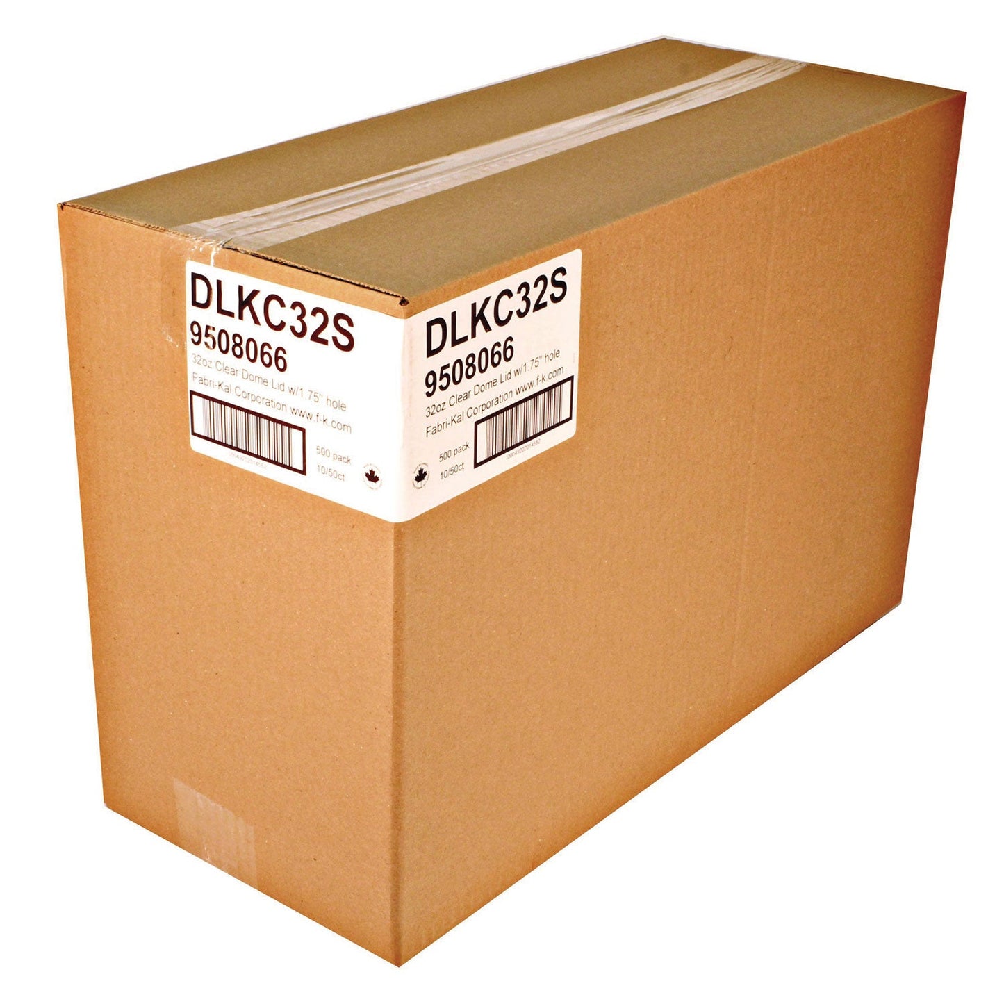 Fabri-Kal Kal-Clear/Nexclear Drink Cup Lids, Dome Lid, Fits 32 oz Cold Cups, Clear, 500/Carton (FABDLKC32S)