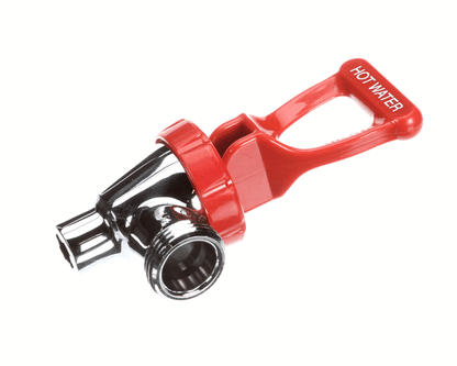 Fetco 1071.00011.00 Faucet, Complete W/Red Handle, (FE1071-00011-00)