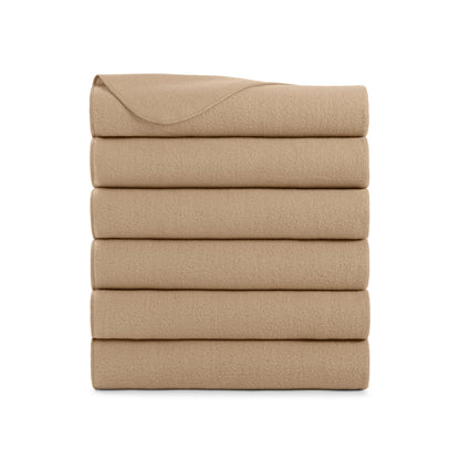Arkwright Home® Cozy Soft Polar Fleece Throw 50x60 Beige, 24/Case (FLC-PLR-5060-6PK-BG)